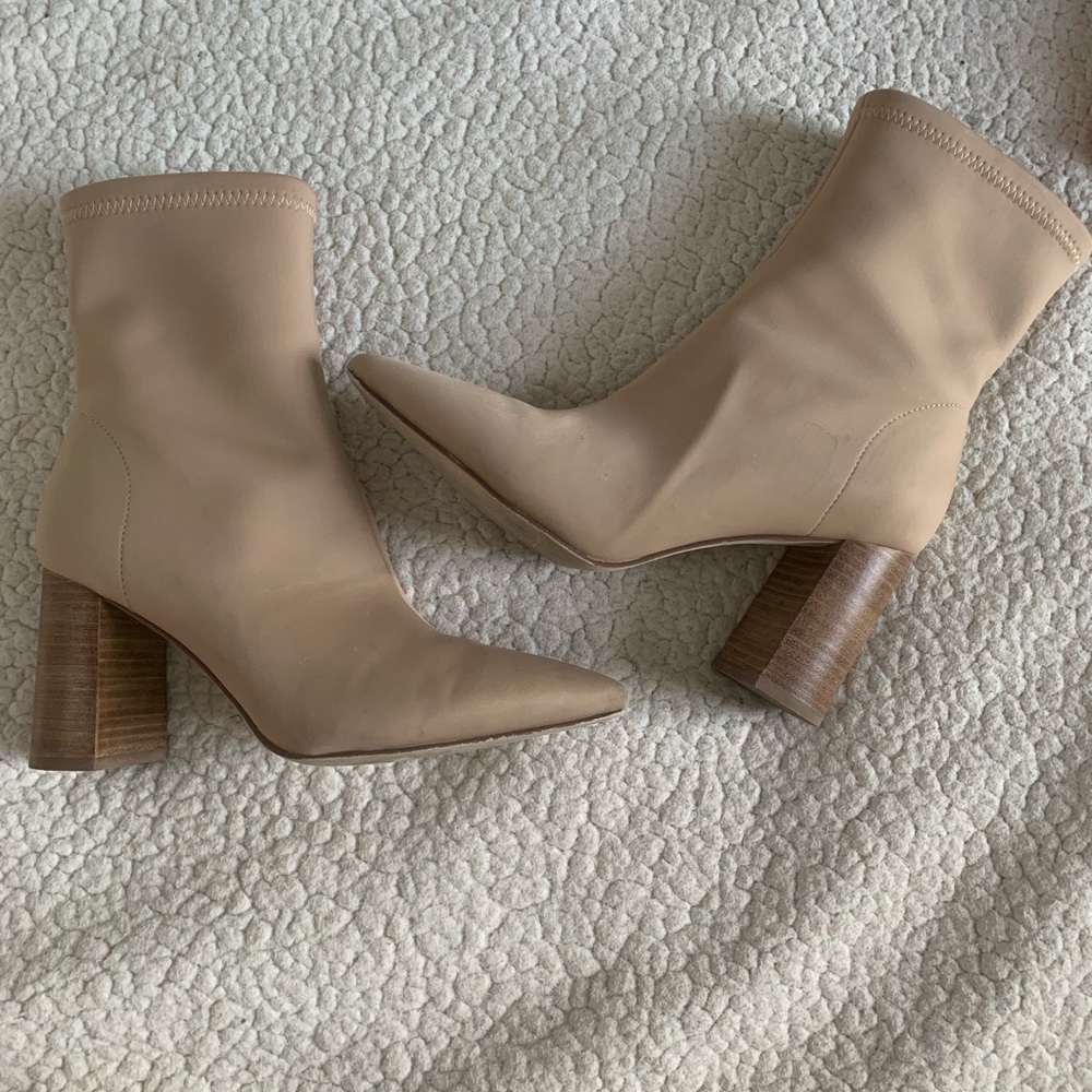 Jeffrey Campbell Nude Booties
